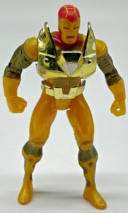 1994 ToyBiz Marvel Iron Man Hydro Armor Deep Sea Yellow Gold 5" Action Figure