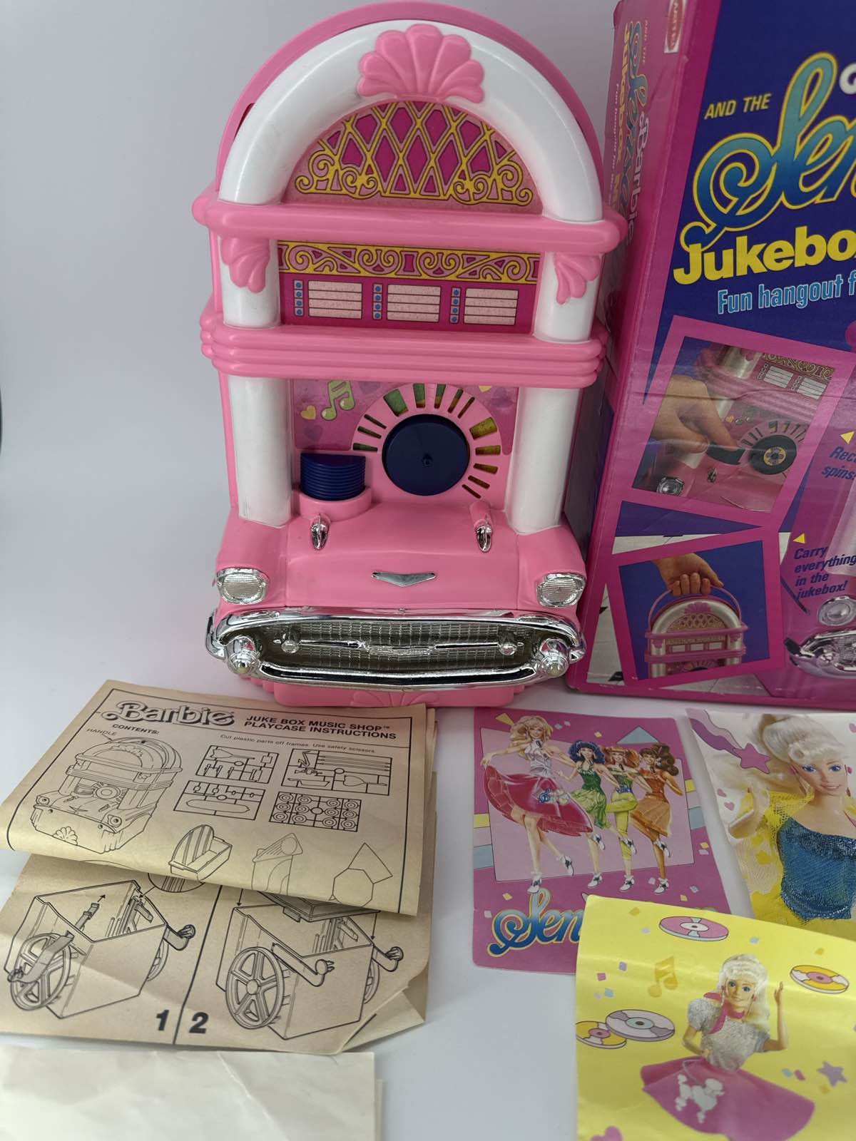 1987 Mattel Barbie Music Shop Playset #7361 Box Accys