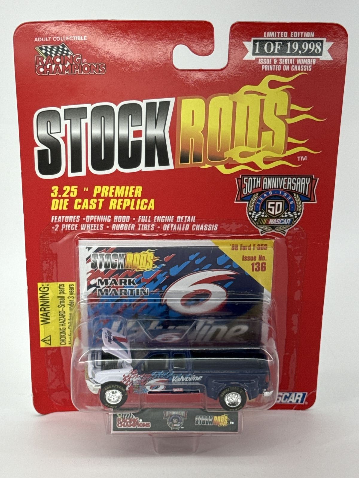 Racing Champions Stock Rods Mark Martin #6 Valvoline '99 Ford F-350 LE 1:64
