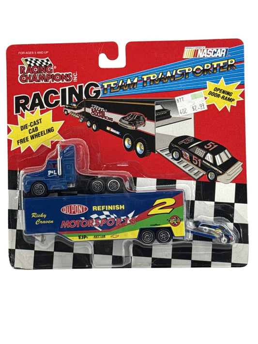 Vintage Racing Champions NASCAR Team Transporter Ricky Craven DuPont Die-Cast