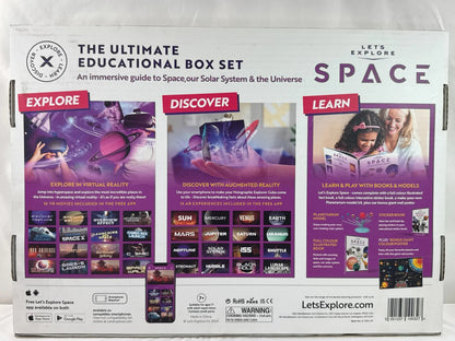 Let's Explore VR Headset Space STEM Kit Books Cube Model
