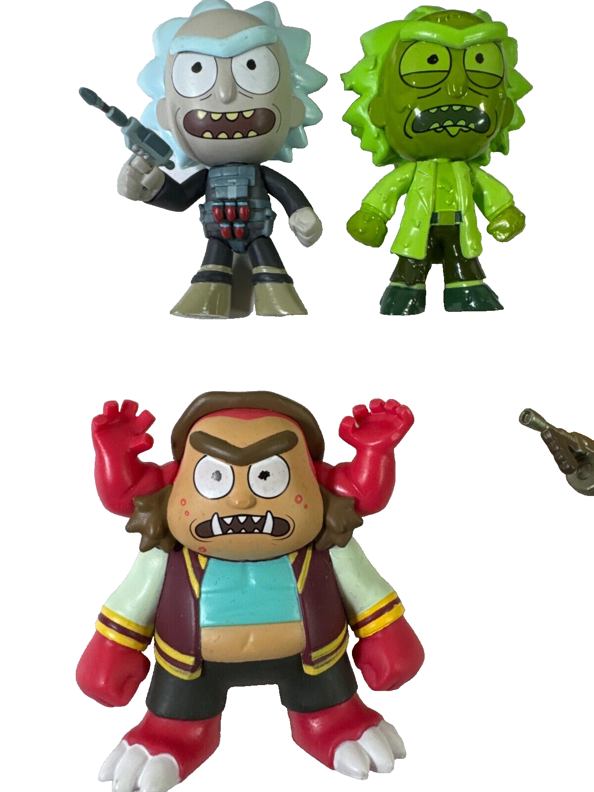 Rick and Morty Lot – 2 McFarlane Sets + 7 Mystery Minis + 2 Keychains GITD Rick