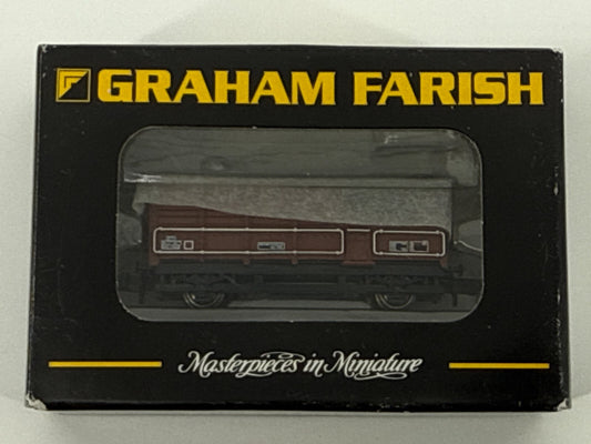 Graham Farish N Scale 373-328 20 Ton Toad Brake Van BR Bauxite S&T USED w/ Box