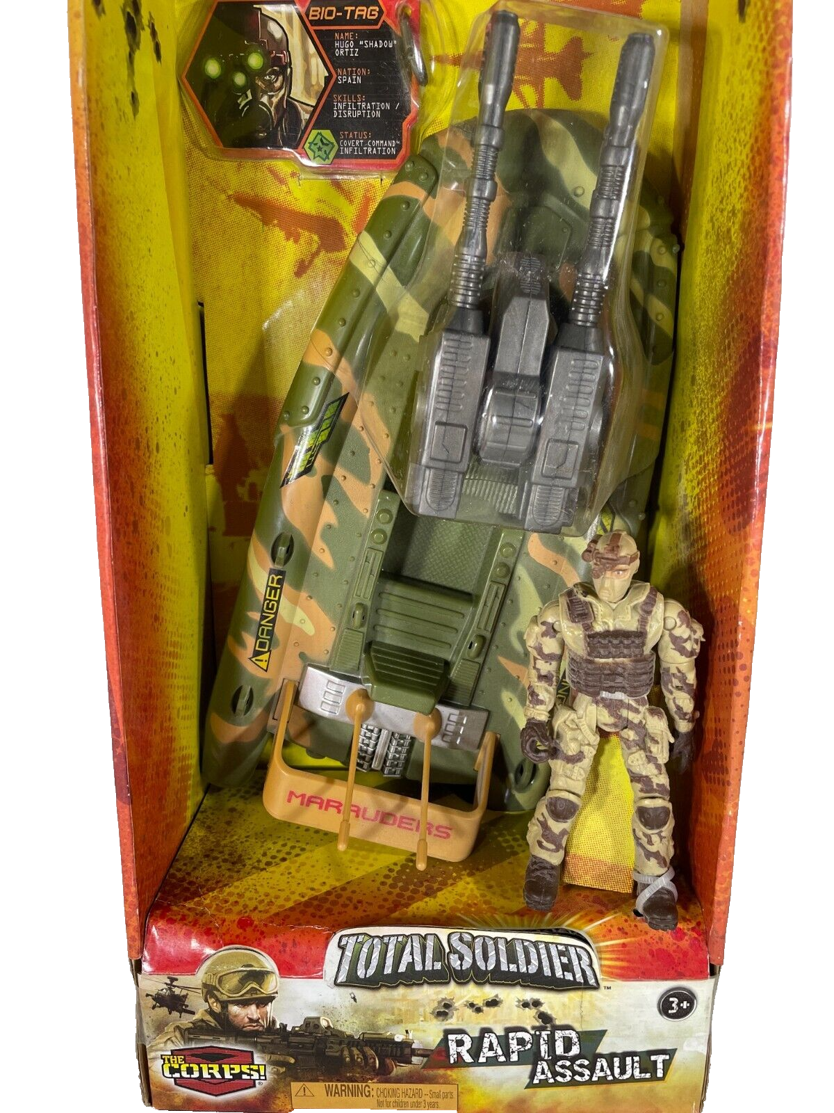 THE CORPS! Rapid Assault Patrol Boat LANARD Total Soldier Set Camo Green BNIB