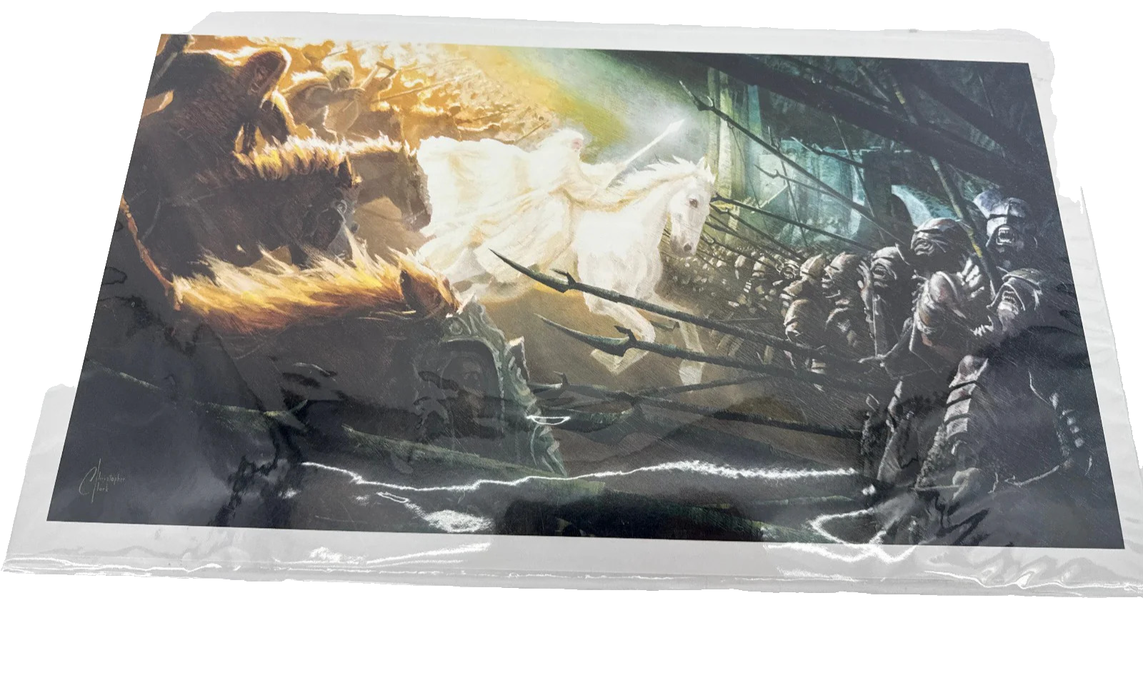 THAN0S INFINITY GAUNTLET x18 ART PRINT SIGNED CHRISTOPHER Gandalf Helm