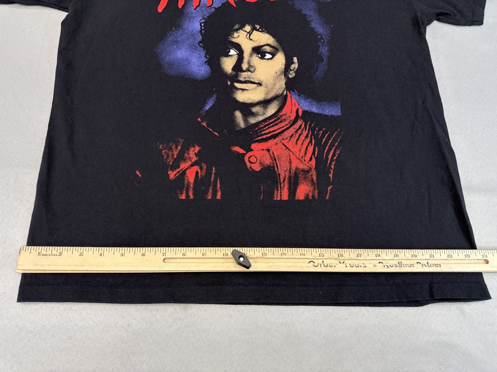PLAYERYTEES Michael Jackson Thriller Graphic Tee XL Black 100% Cotton Regular