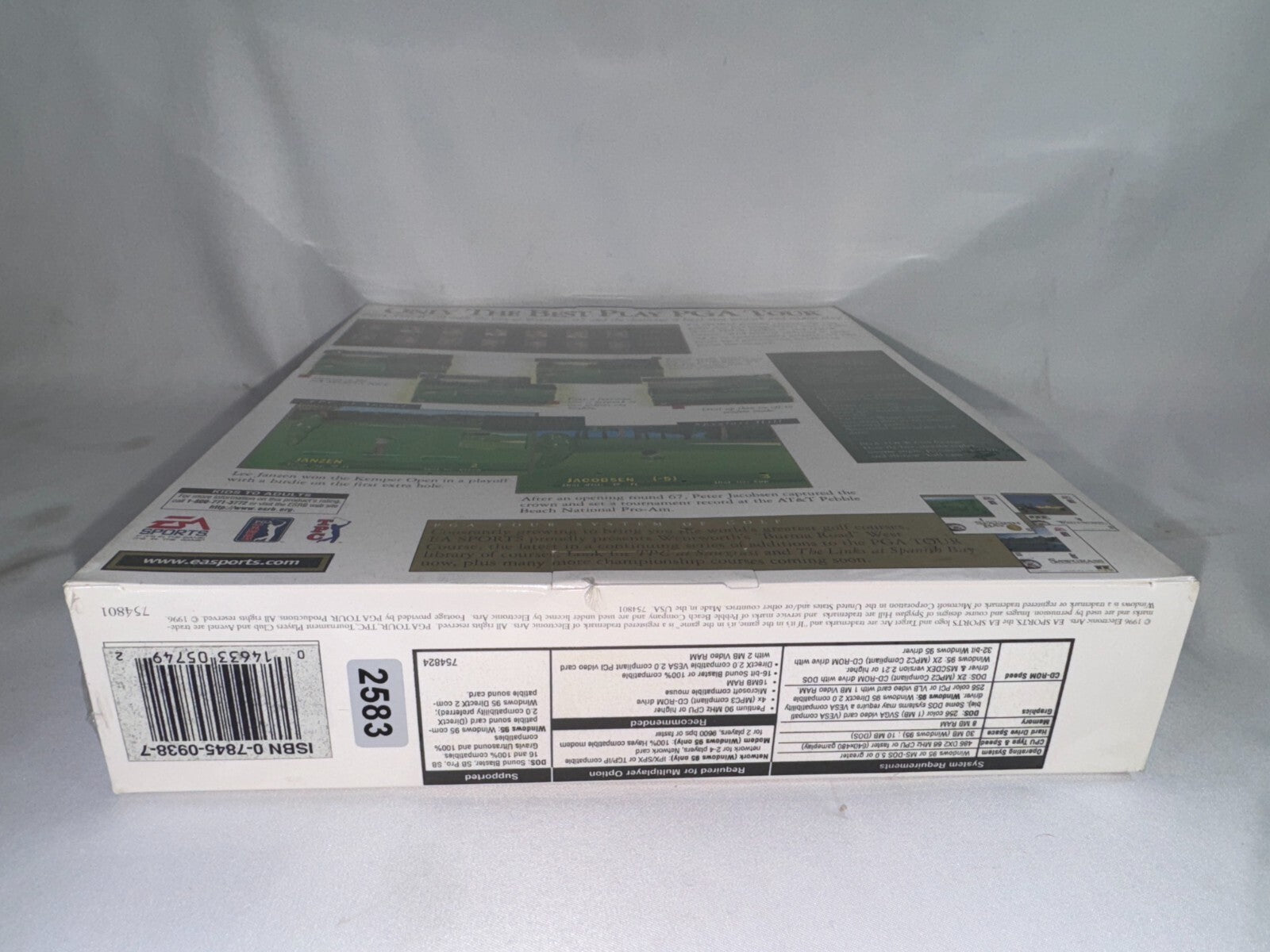 A Sports PGA Tour 96 PC Big Box Golf Game 1995 Windows 95 MS-DOS Sealed New