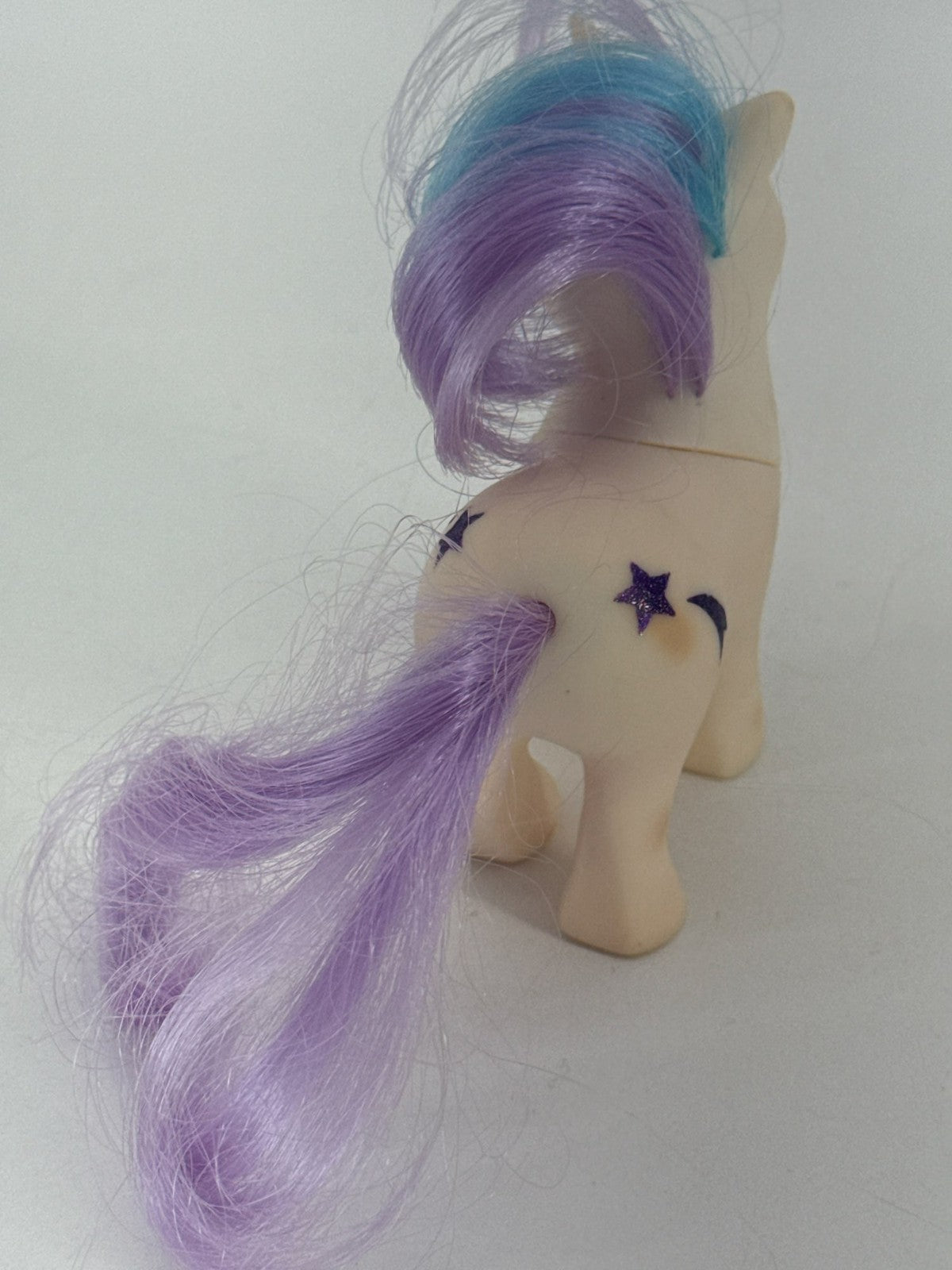 1984 MLP G1 Baby Glory Unicorn White Purple Blue Hair Hasbro