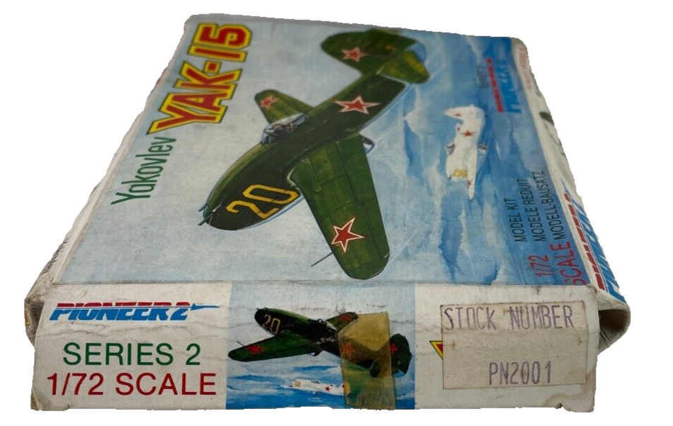 1/72 Scale Pioneer 2 Yakovlev Yak-15 Airplane Plastic Model Kit - Vintage