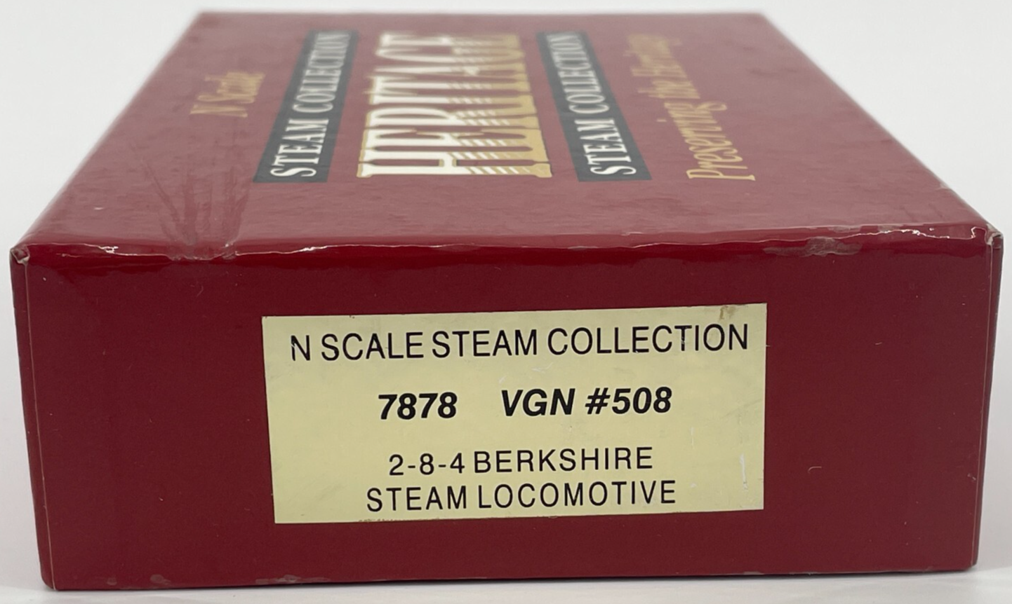 Walthers N Scale 2-8-4 Berkshire Steam Locomotive Virginian #508 w/COA 7878