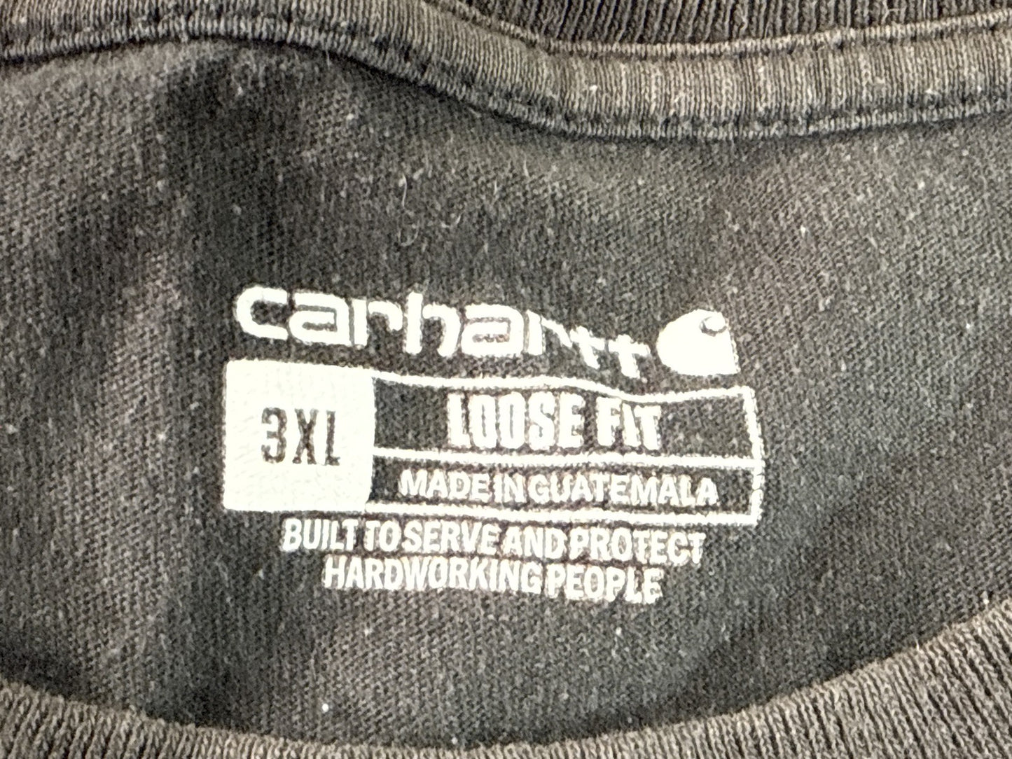 Carhartt Graphic Tee 3XL Black Cotton Short Sleeve Crewneck Workwear Fit