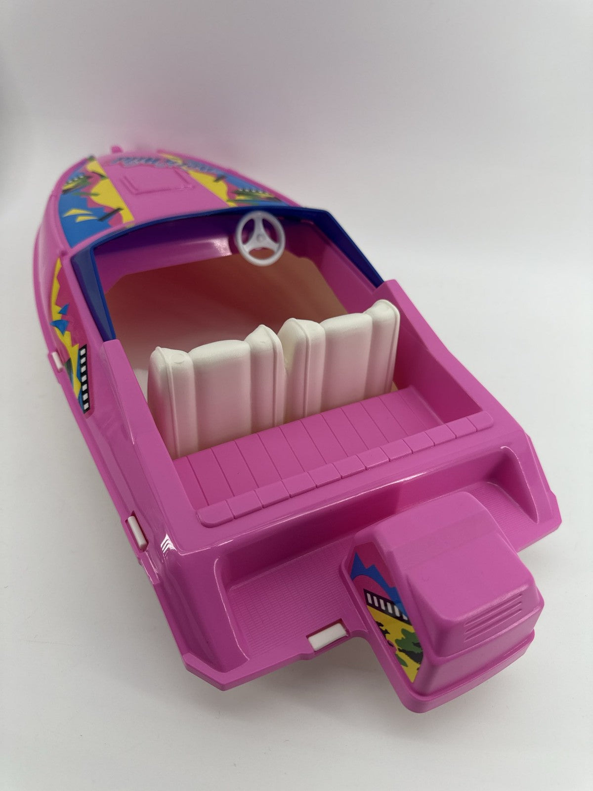 Barbie Wet 'n Wild Speedboat 1989 Mattel 7494 Toy Boat Pink