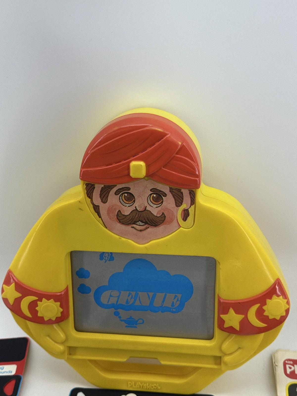 1981 Playskool Genie Electronic Toy Math Music Spelling Cards