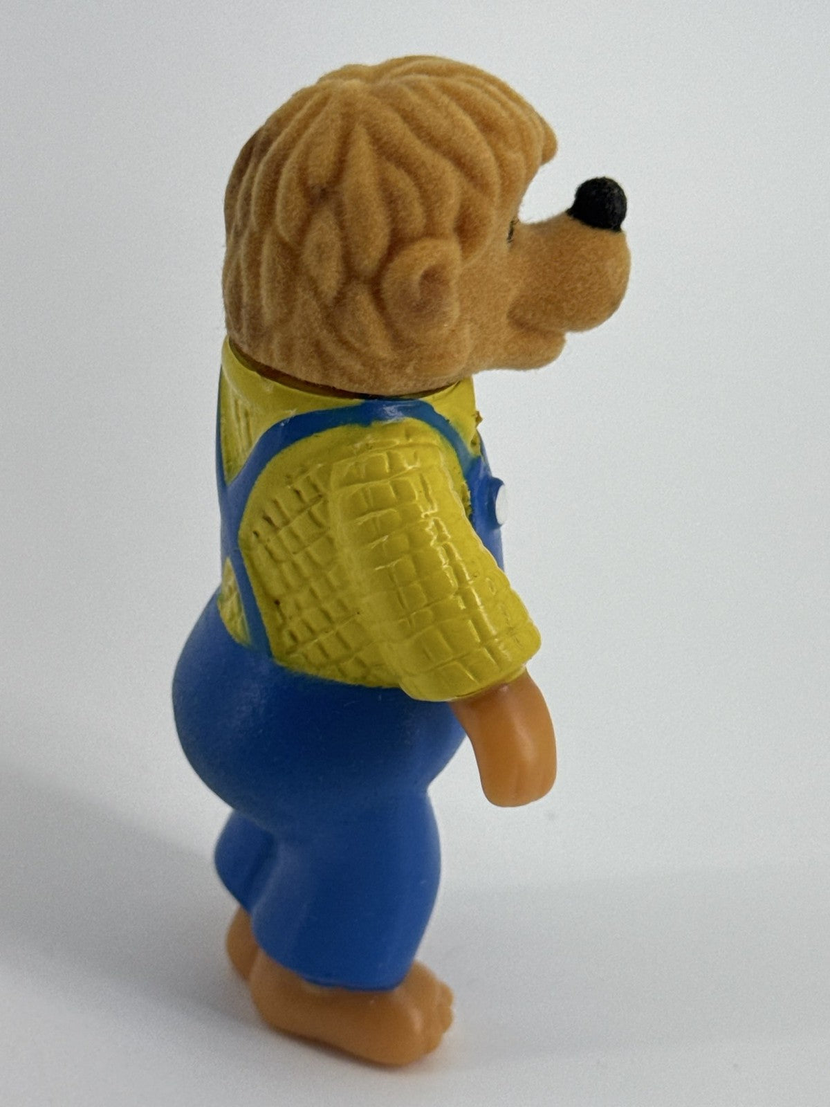1986 Berenstain Bears Family Flocked Figures McDonald's Happy Meal Lot 4