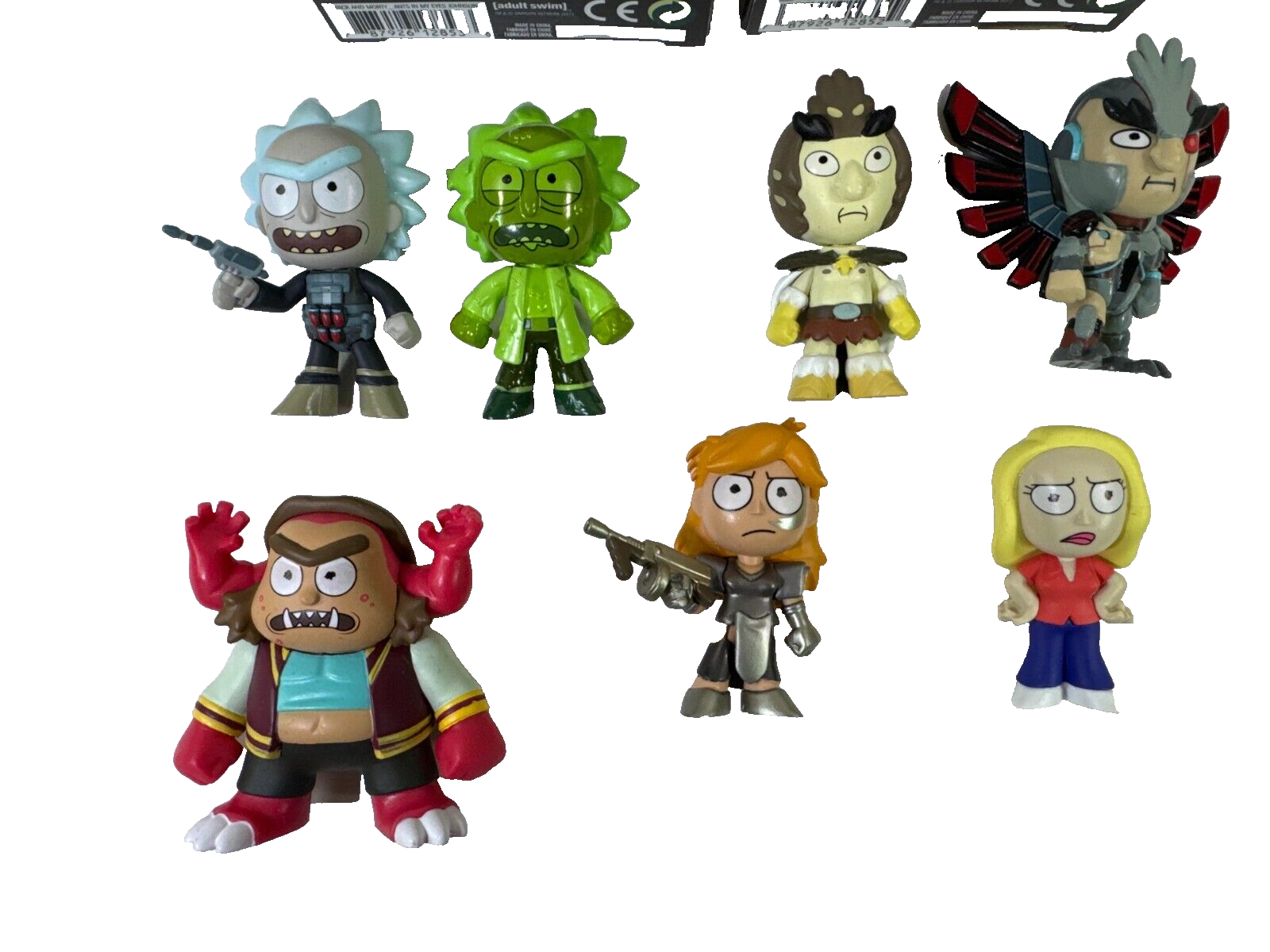 Rick and Morty Lot – 2 McFarlane Sets + 7 Mystery Minis + 2 Keychains GITD Rick