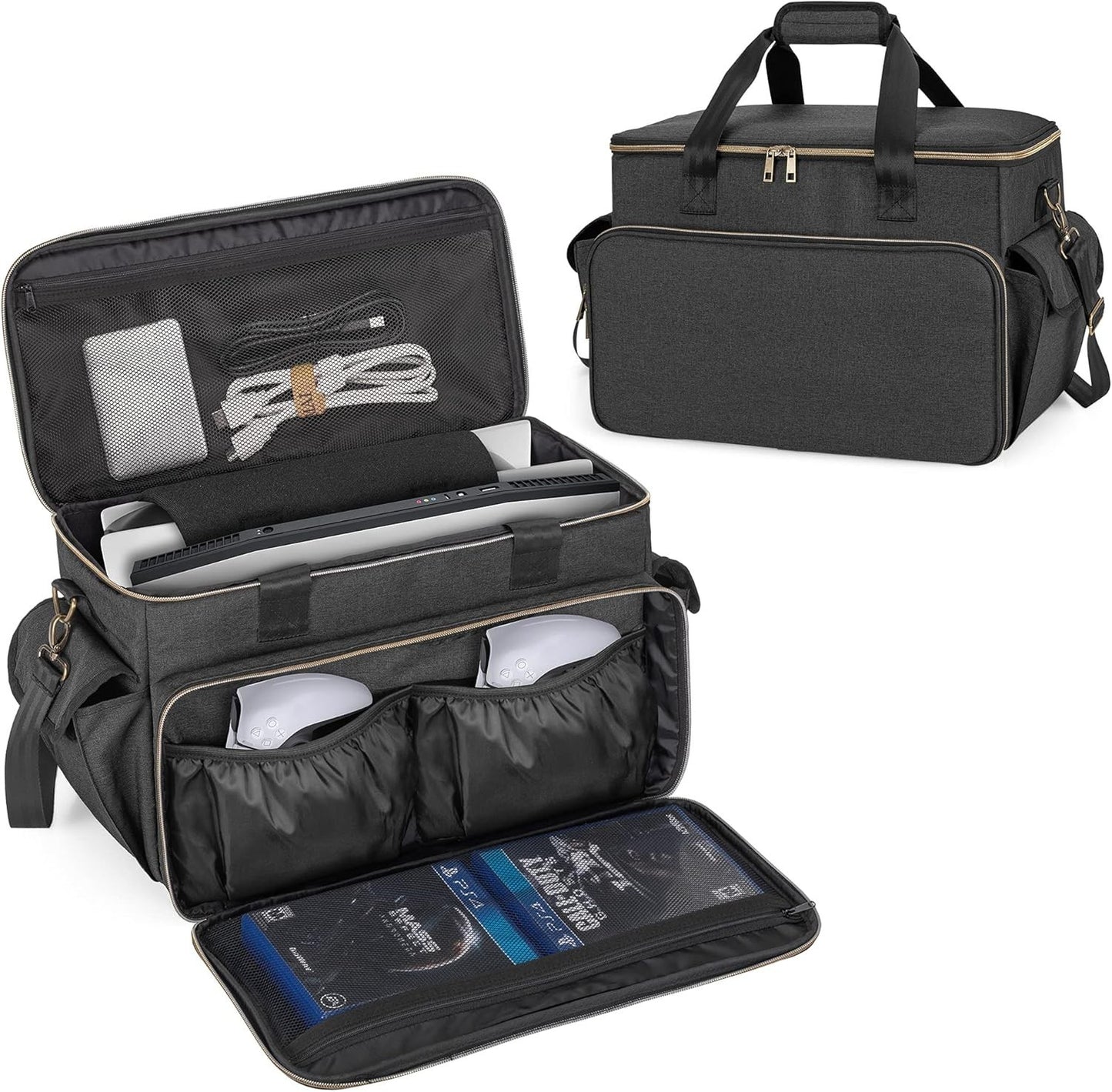 Trunab Travel Bag for PS5 Xbox Series X Console Case Storage Carrying Tote NEW