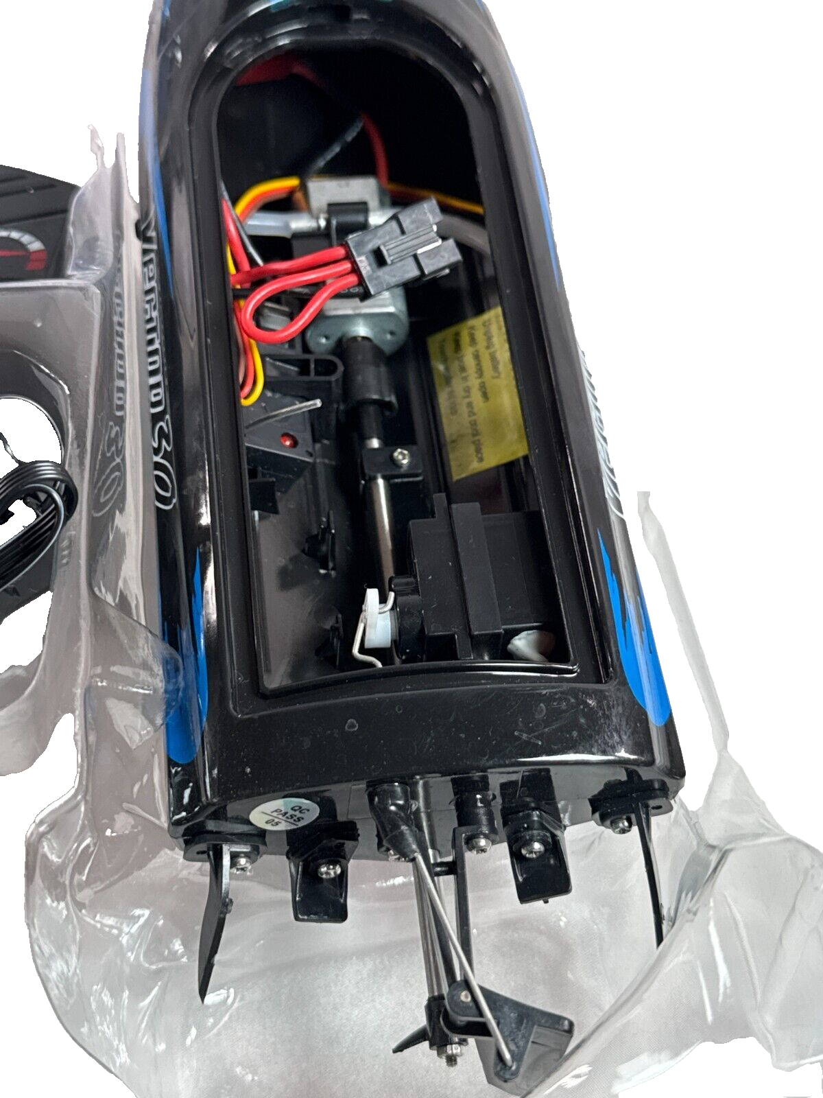YEZU Vector 30 Pro RC Racing Boat 30KPH Self-Righting Black Blue RTR X0023