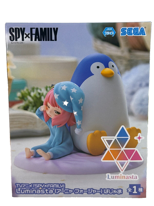 SEGA SPY x FAMILY Anya Forger Pajamas & Penguin Figure Luminasta Series NEW