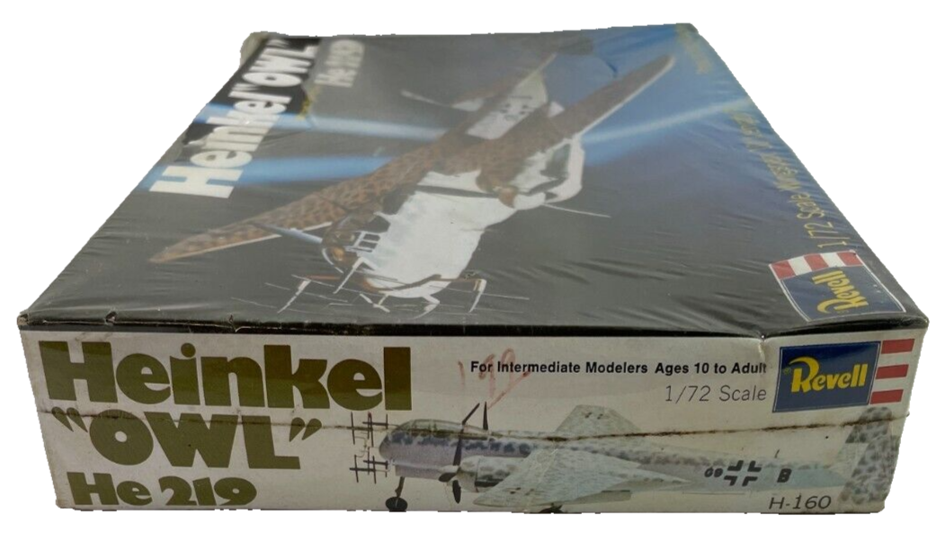 Revell Heinkel "Owl" He-219 1/72 Scale Model Kit 1973 Sealed RARE! 1731
