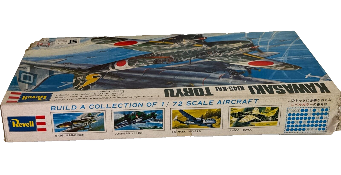 WWII Revell KAWASAKI KI-45 TORYU Model Kit (1/72) - Vintage & Rare!