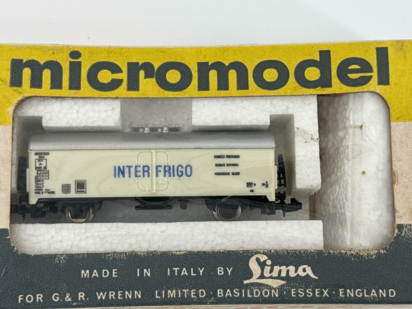 WRENN N Gauge Micromodel 470 Refrigerator Van Swedish Railways INTERFRIGO 3017