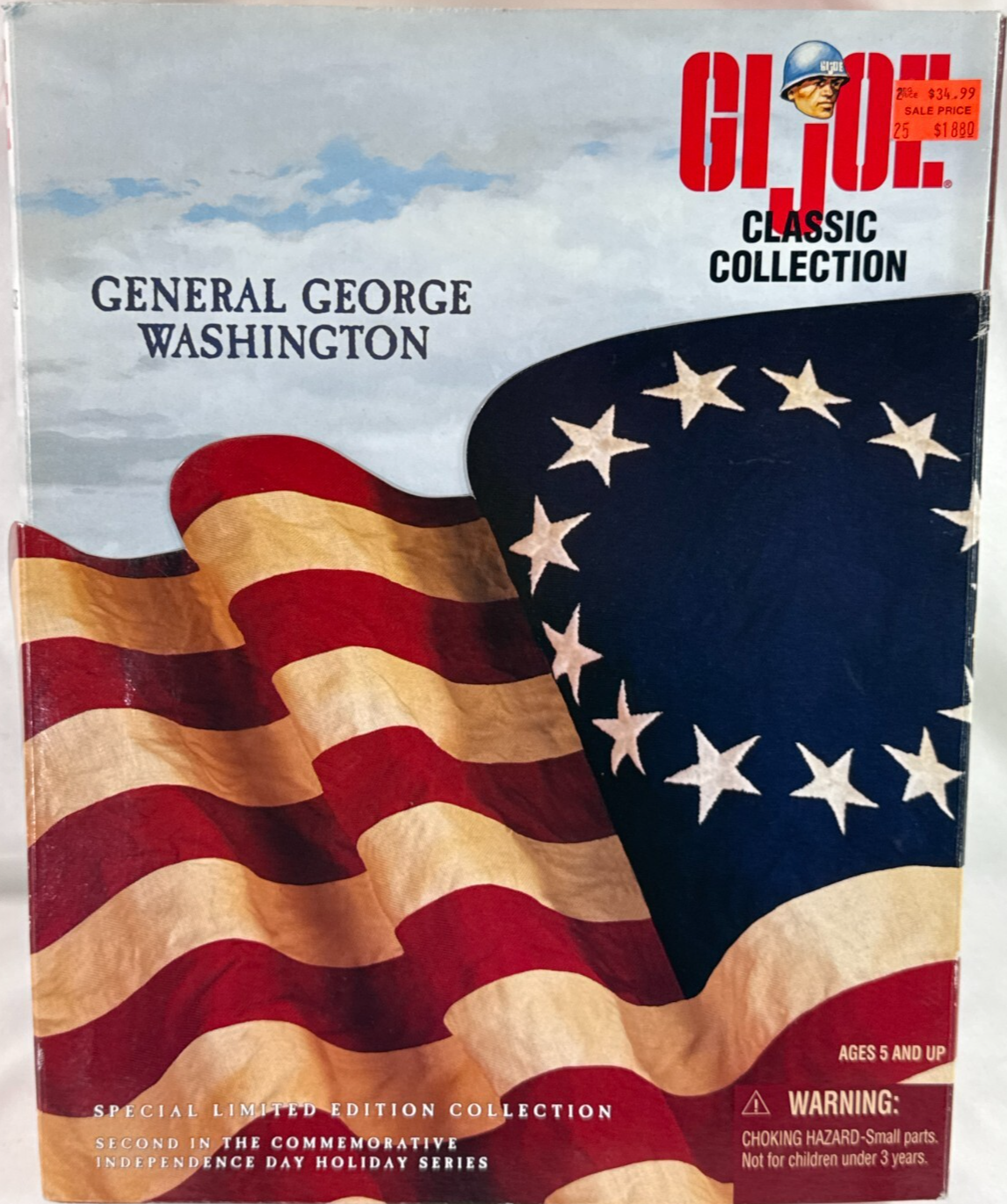 GI Joe George Washington 12" Figure Classic Collection 1998 Hasbro Independence