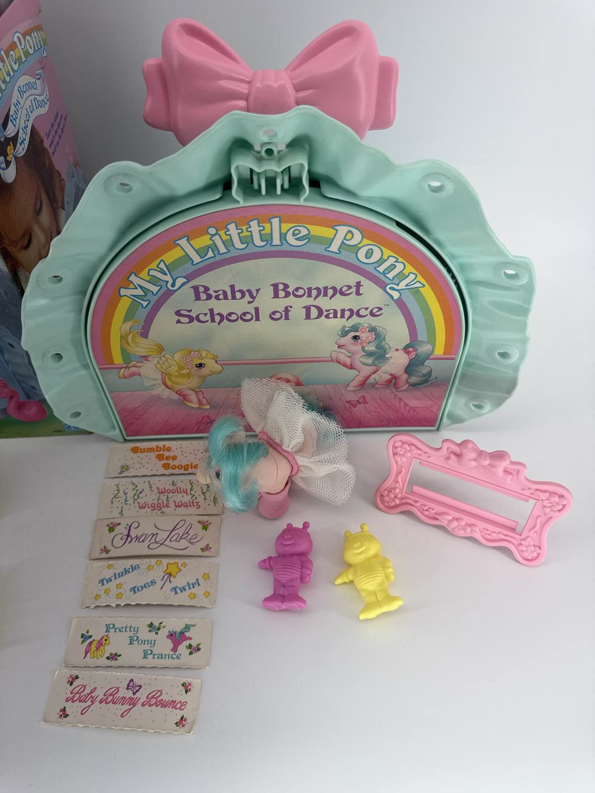 1986 Hasbro My Little Pony G1 Baby Bonnet School of Dance Playset & Box