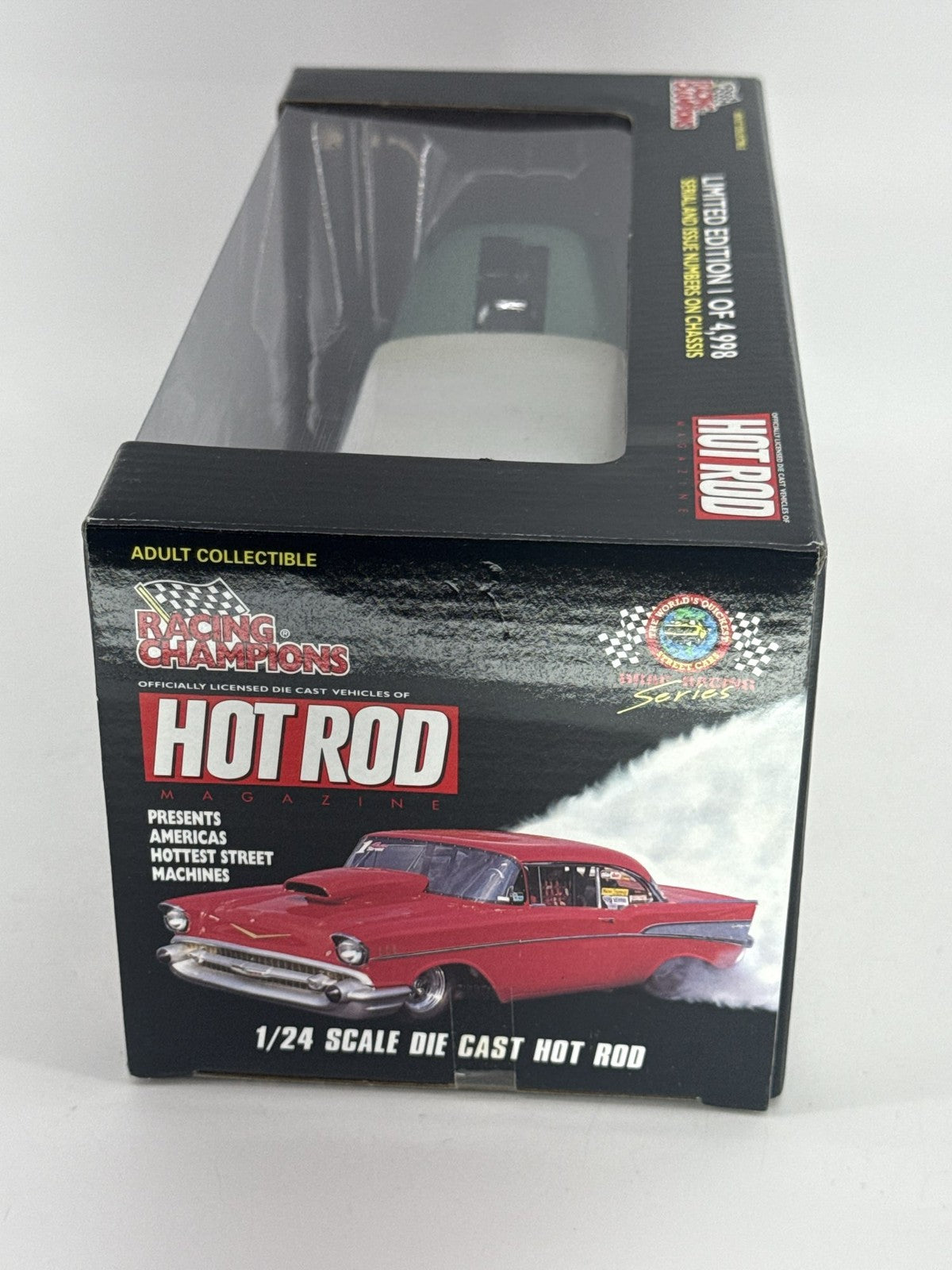 Racing Champions 1955 Chevy Bel Air Hot Rod 1:24 Green White LE #28 NIB