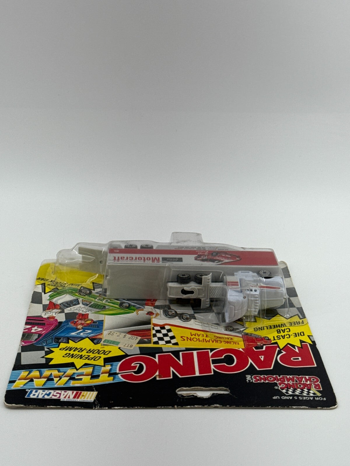1991 Racing Champions NASCAR #15 Motorcraft Transporter Geoff Bodine 1:87 MOC