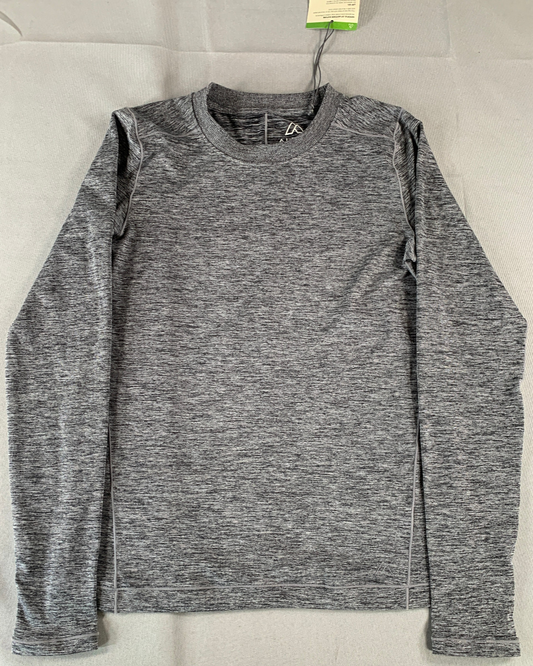 Alpine Design Womens S Long Sleeve Pure Black Heather Knit Top UPF 50+ NWT