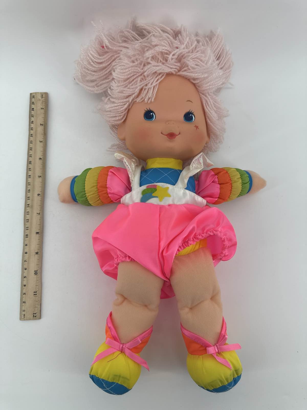 1983 Rainbow Brite Pink Baby Brite Doll 15" Plush Hallmark Mattel