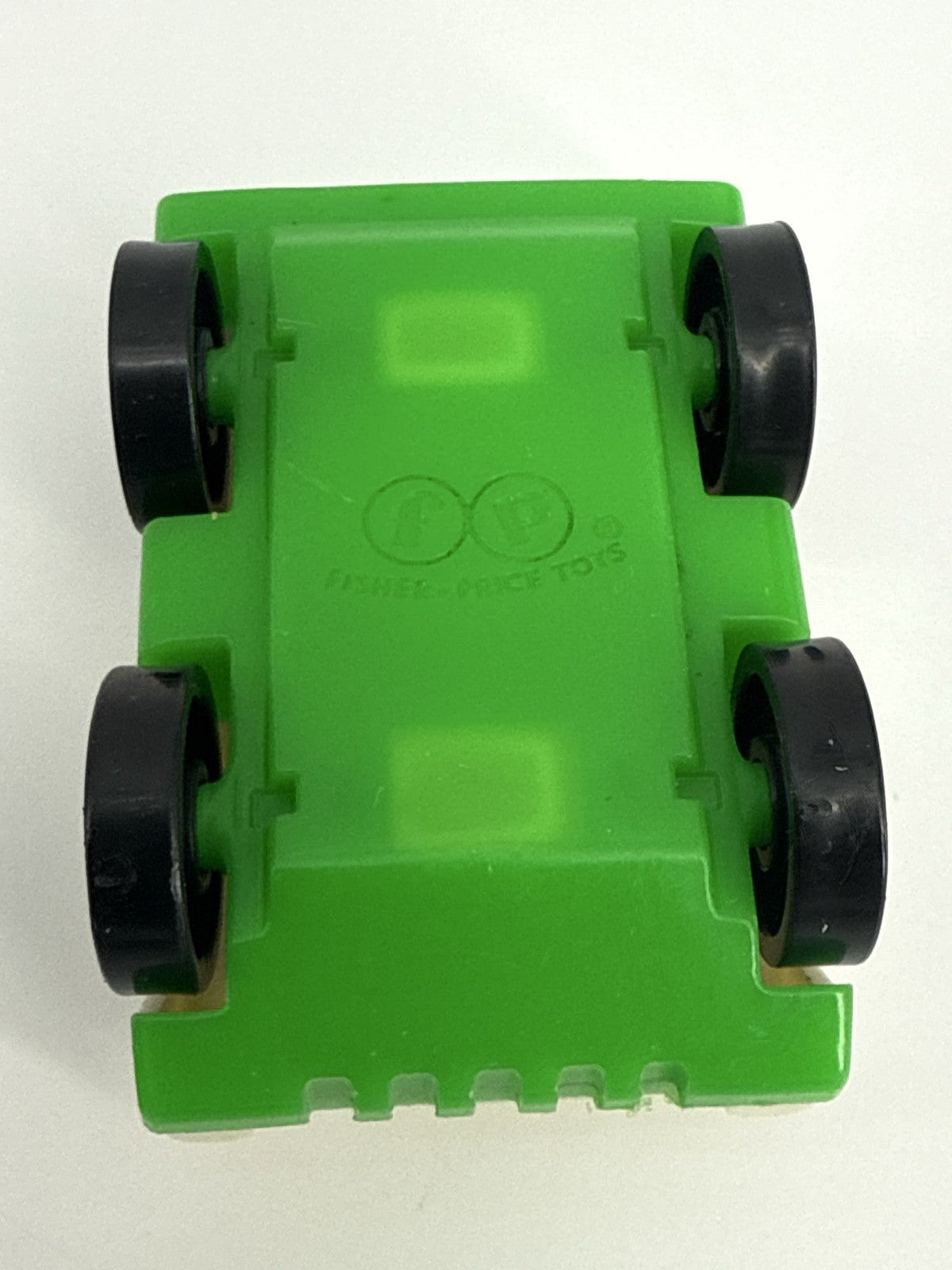 Fisher Price Little People White Green 2-Seat Car Vehicle Toy