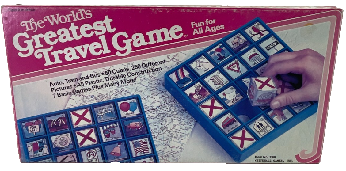 World’s Greatest Travel Game 1985 Whitehall Complete VTG Board Game Good Cond FS