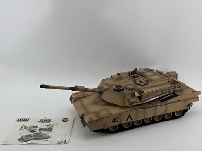 Elite Force M1A1 Abrams Tank 1:18 US Army Desert 2002 BlueBox BBI Realistic Mode