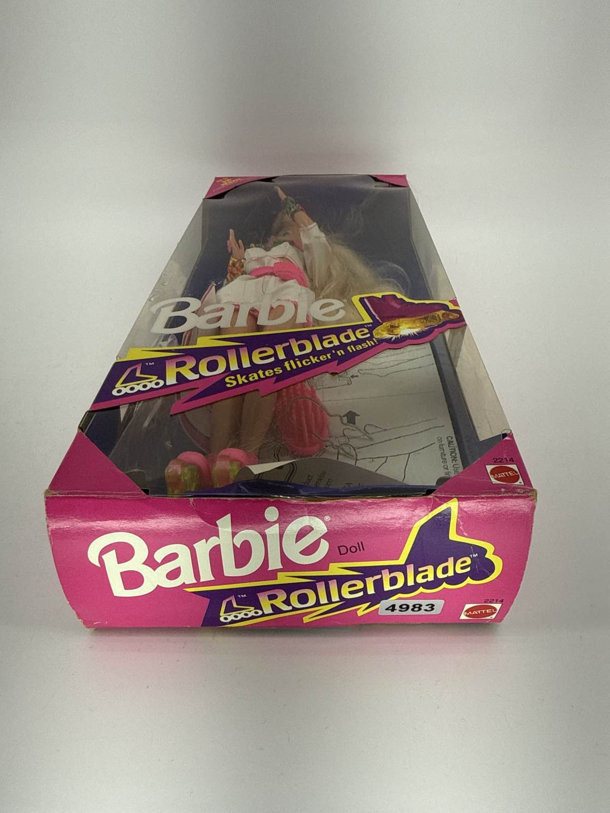 1991 Mattel Barbie Rollerblade Doll Flicker N Flash Skates #2214 NRFB