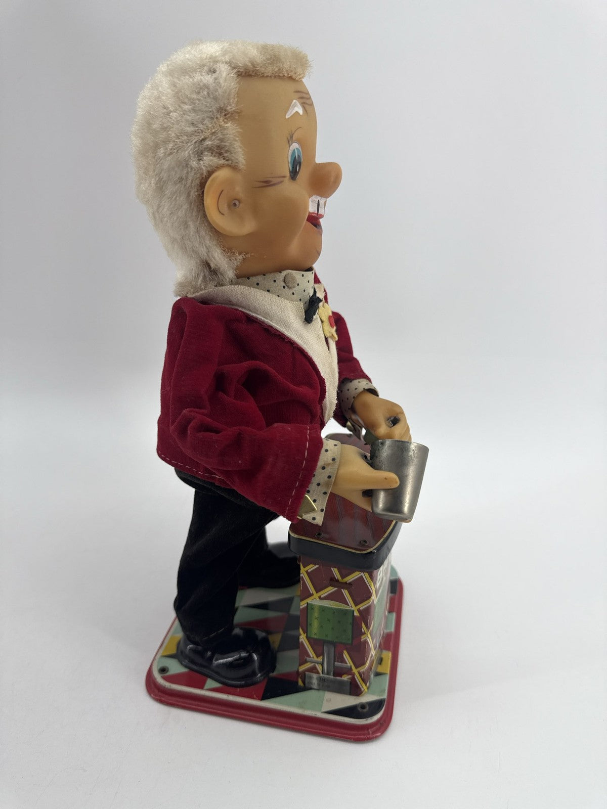 1960s Rosko Charley Weaver Bartender Tin Toy Japan