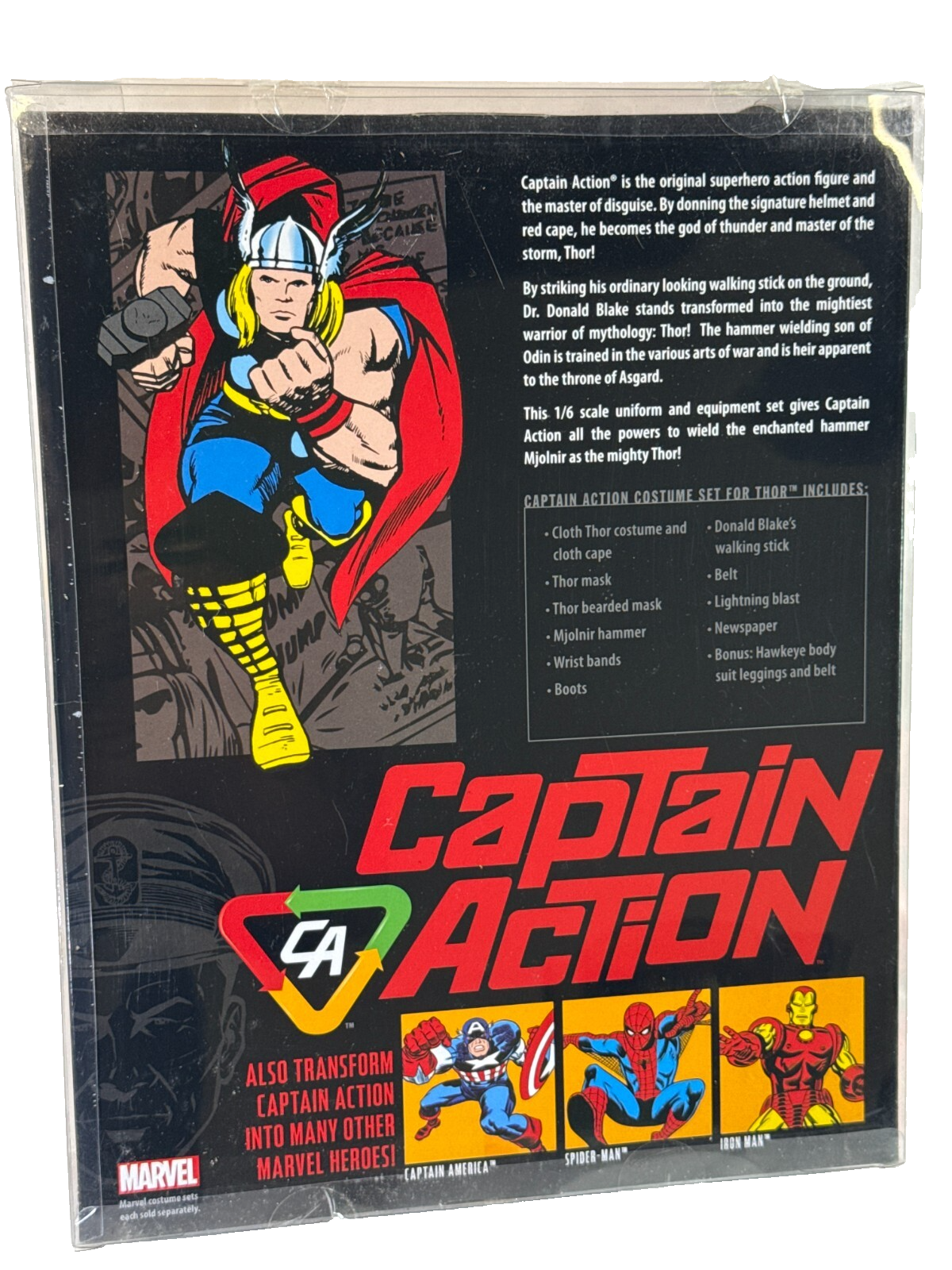 2012 Marvel Captain Action Thor 1/6 Scale Uniform Set w Hawkeye Parts NEW MOC