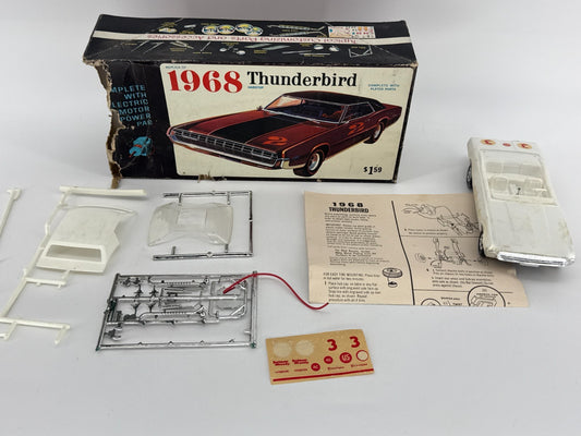 1968 Thunderbird Motorized Model Kit Eldon 1/25 Car Electric Power Boxed VTG