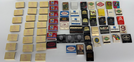 Vintage Matchbook Lot 50+ Casino Restaurant Advertising Unused Mixed Brands