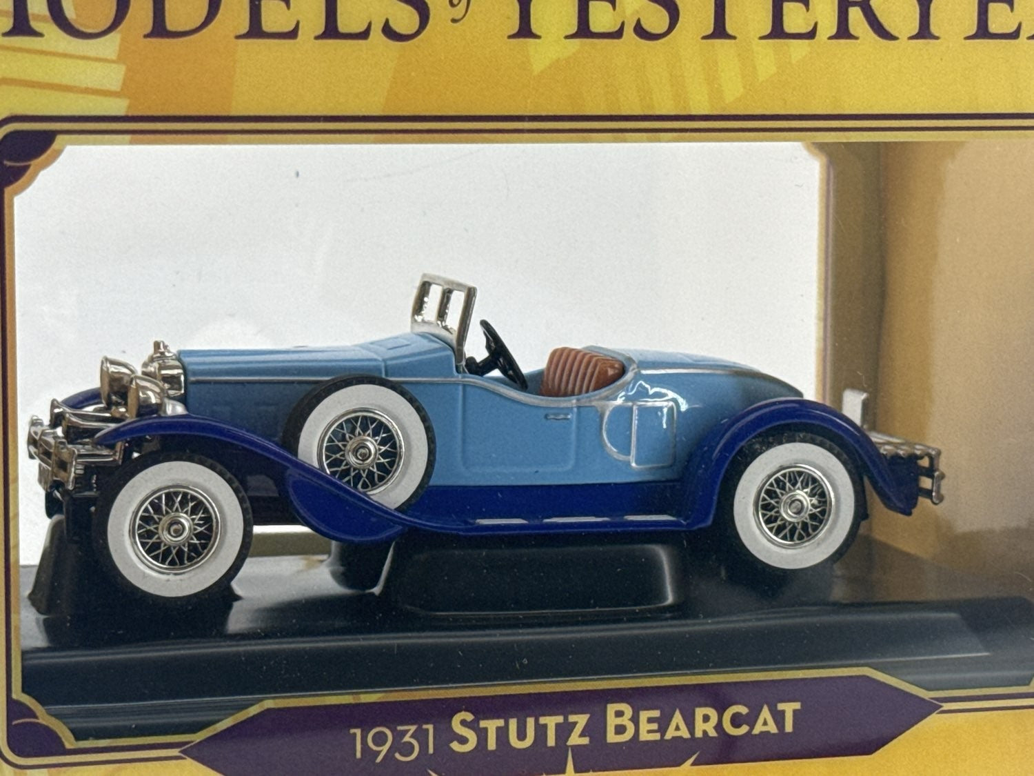 Matchbox Yesteryear Y-14 1931 Stutz Bearcat Blue Diecast