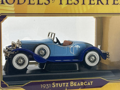 Matchbox Yesteryear Y-14 1931 Stutz Bearcat Blue Diecast
