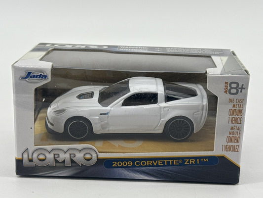 Jada LOPRO 2009 Corvette ZR1 1:64 Die Cast White C6 8+