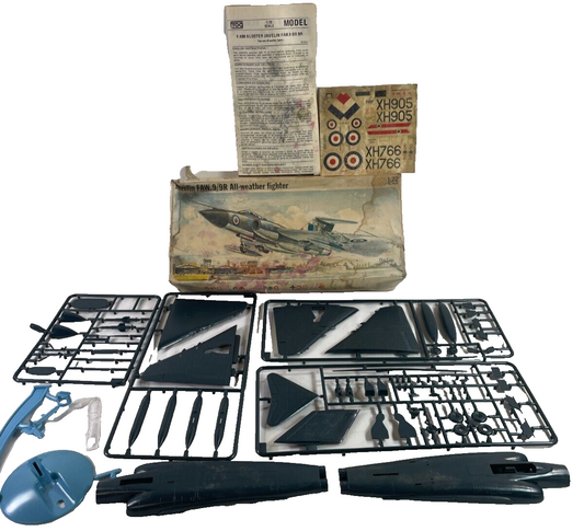 Frog Javelin FAW 9/9R 1/72 Model Kit Vintage 1960s Open Box RAF Fighter 2067