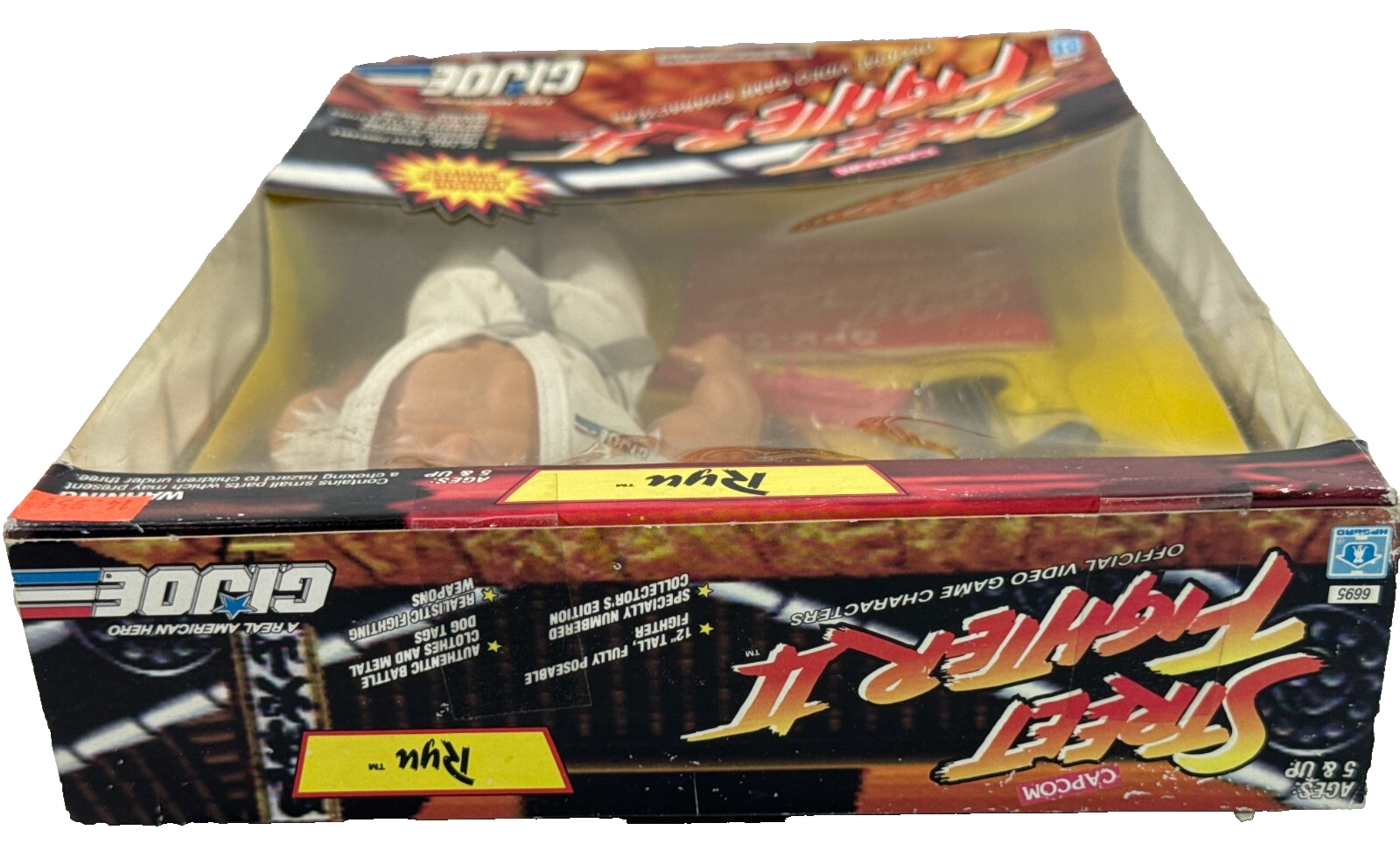 1993 Capcom GI Joe Street Fighter II Ryu 12" Action Figure Hasbro SF2-93 MIB