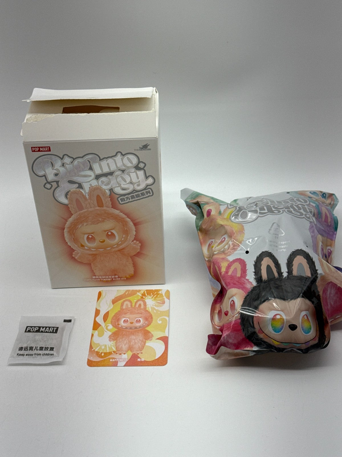 POP MART The Monsters Labubu Big Into Energy Happiness Open Blind Box Bag Sealed