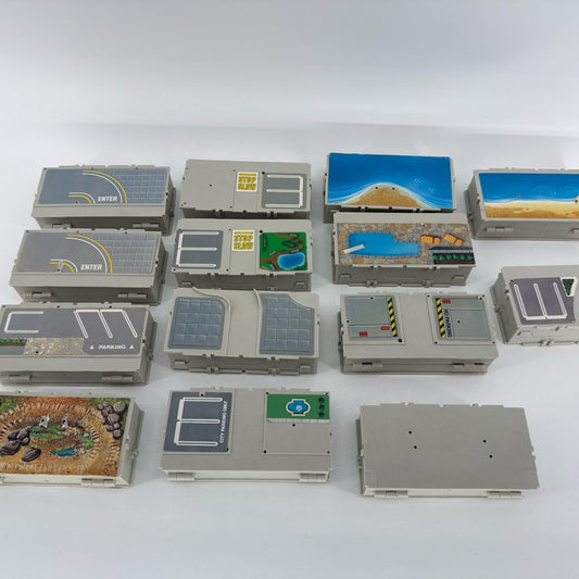 VTG Galoob Micro Machines Travel City Battle Block Playset Lot 1987 Lot Of 14