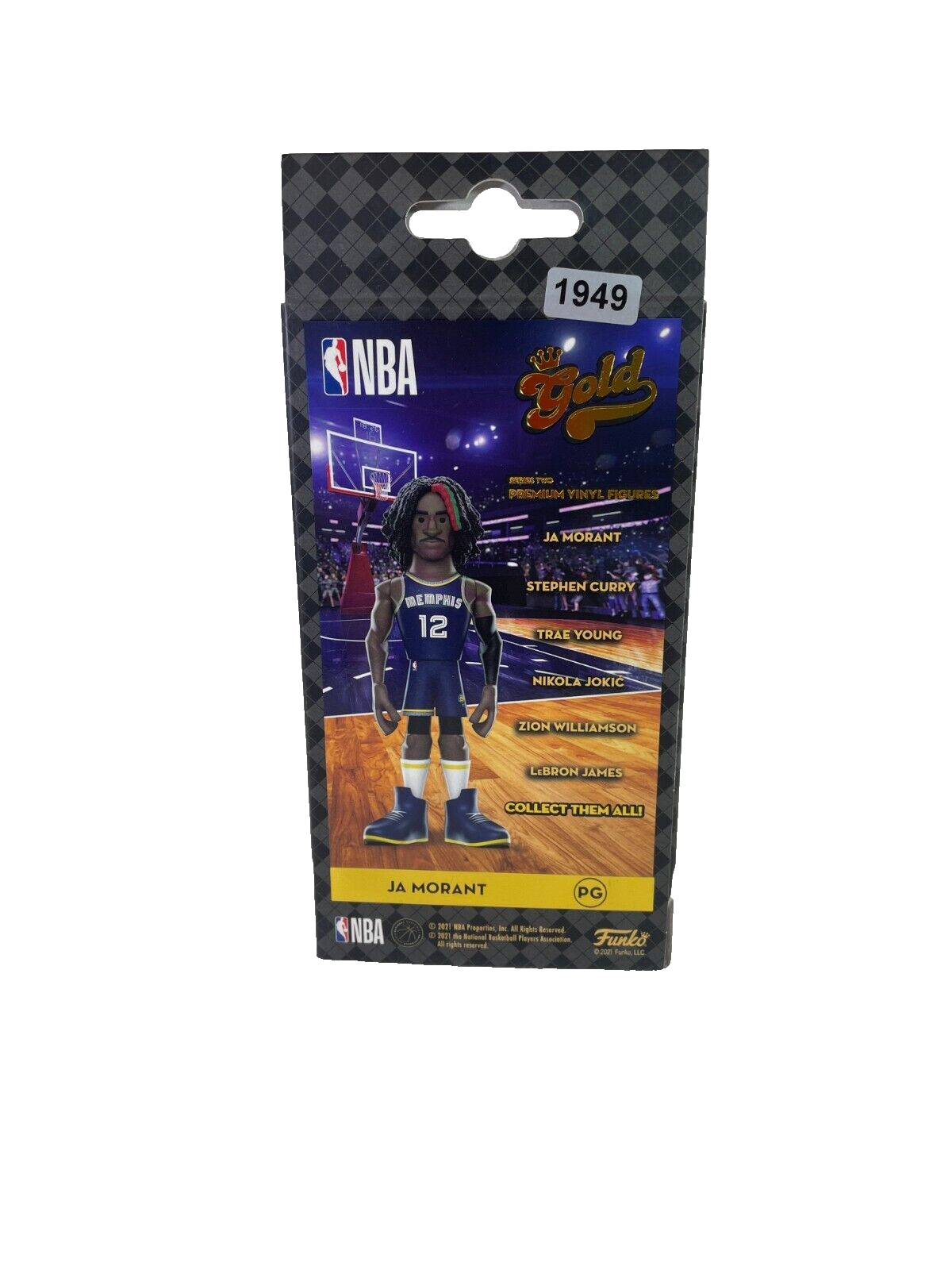 Funko Gold Premium Vinyl Figure Ja Morant Chase Jersey Variant 6"