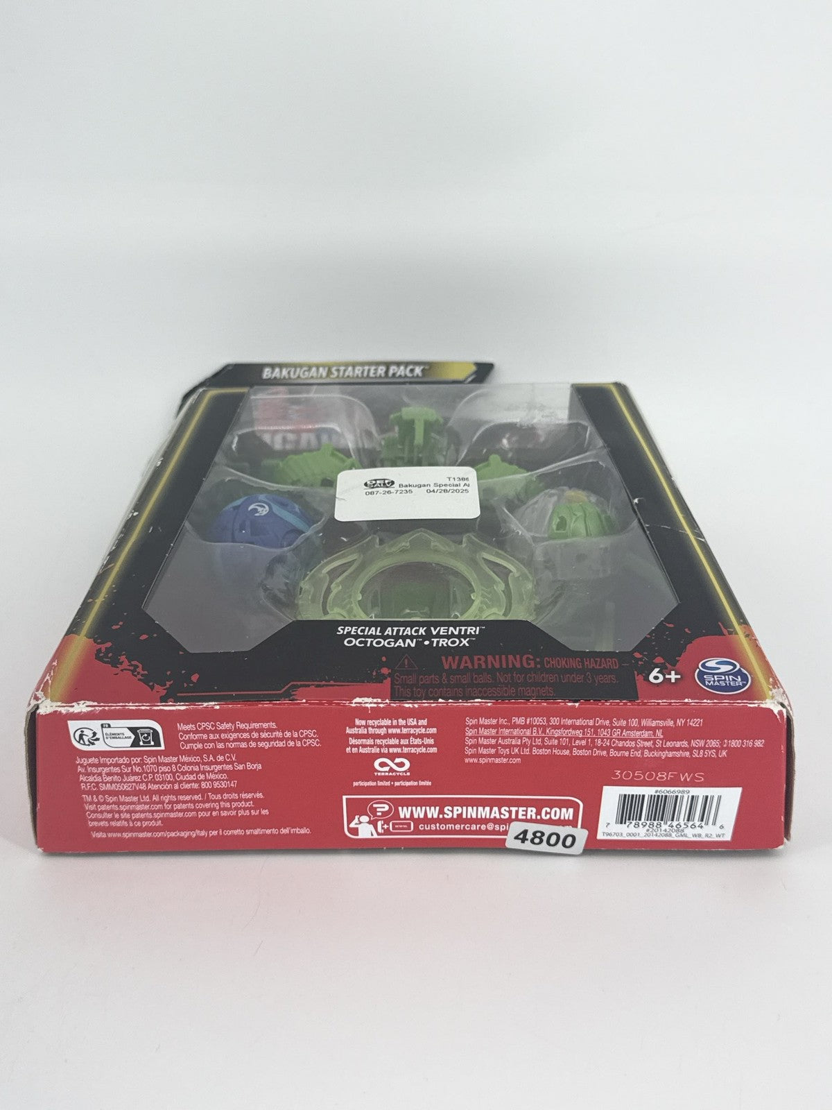Bakugan Starter Pack Special Attack Ventri Octogan Trox Gen 3 3-Pack NEW