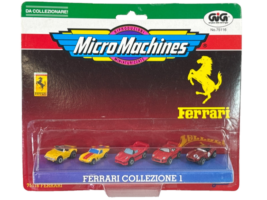Micro Machines Ferrari Collezione 1 GIG Italy 1996 Galoob Die-Cast Car Set Seale