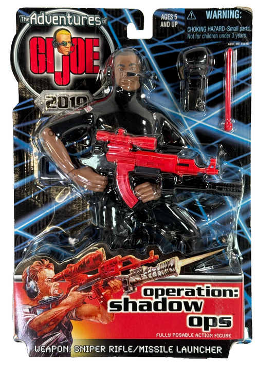 GI Joe Shadow Ops 12” Figure 1999 Hasbro MOC Missile Launcher Tactical Gear